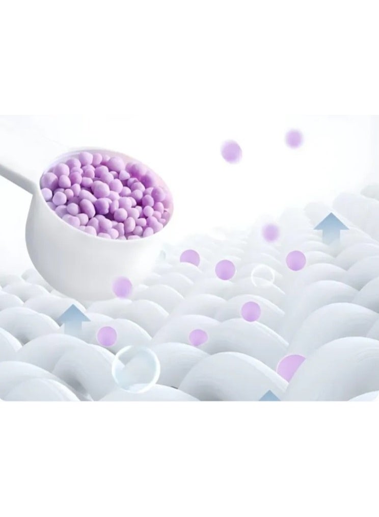 خرز معطر رائحة الغسيل، معطر لإزالة الروائح الكريهة من الملابس، خرز غسيل ناعم، 100 جرام - متعدد الروائح والألوان - Image 5